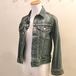 Levi Straus | 3/4 length sleeve jean jacket | Sz S